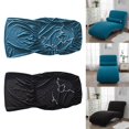thumbnail image 1 of Paquete de 2 fundas elásticas para chaise longue sin brazos, funda interior lavable a máquina, protección de muebles para dormitorio de estar Estilo H perfecl Funda chaise longue, 1 of 8