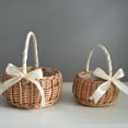 thumbnail image 5 of Bobasndm Wicker Basket, Handle Woven Basket with Handle and Plastic Insert, Easter Eggs Basket, Flower Baskets for Home and Garden Decoration, 5 of 9