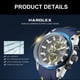thumbnail image 4 of 2144 Reloj para hombre Reloj cronógrafo multifuncional Reloj de pulsera de cuarzo de moda Reloj MEGIR De pulsera, 4 of 7
