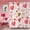 Red Heart, variant on Valentine''s Day Shower Curtain, Red Falling Heart Love Theme Romantic Bathroom Curtain Waterproof Fabric Machine Washable with Hooks, 72" Wx72 L