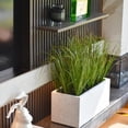 thumbnail image 4 of Artificial Green Plants 6 Pack Artificial Grass Stems, Large Plastic Faux Greenery Bushes, Flexible Bendable Bionic Leaves for Vase, Floral Arrangements, Indoor Outdoor Decor, 4 of 6