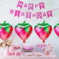 thumbnail image 5 of Globos de Fresa de 20 Piezas Globos de Mylar de Papel de Fresa Dulce para Niñas Decoraciones de Fiesta de Cumpleaños con Temática de Fresa, 5 of 5