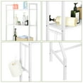 thumbnail image 4 of 3-Tier White Wooden Toilet Shelf Organizer Toilet Storage Shelf, 4 of 6