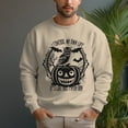 thumbnail image 3 of Men's 330g 100% Cotton Pumpkin Pattern Dropped Shoulder Crew Neck Sweatshirt, 3 of 15