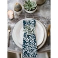 thumbnail image 2 of Navy Blue Spring Floral Cloth Napkins Set of 8 Reusable Dinner Napkins, Farmhouse Flowers Elegant Pastoral Cocktail Napkin Washable Table Napkins for Wedding/Holiday Party/Baby Shower 20"x20", 2 of 7