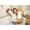 thumbnail image 3 of 80cm Yellow Cute Plush Siamese Cat Pillow Stuffed Toy Soft Stuffed Sea Otter Fox Cat Nap Sleep Pillow Toys for Kids Girls Home Decor, 3 of 5