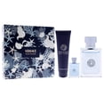 thumbnail image 3 of Set de regalo de perfume Versace Pour Homme EDT de 100 ml con mini y gel, 3 of 8