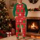 thumbnail image 1 of Pijama navideño para hombre, blusa y pantalones con estampado navideño a cuadros., 1 of 5