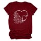 thumbnail image 4 of Camisetas con estampado de letras y cuello redondo de verano para mujer, blusas femeninas cómodas y elegantes, Tops OAVQHLG3B Store  lin121212, 4 of 5