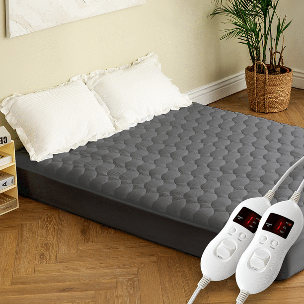 Electric Heated Mattress Pad 8 Temperature Control Zone Heating Safe