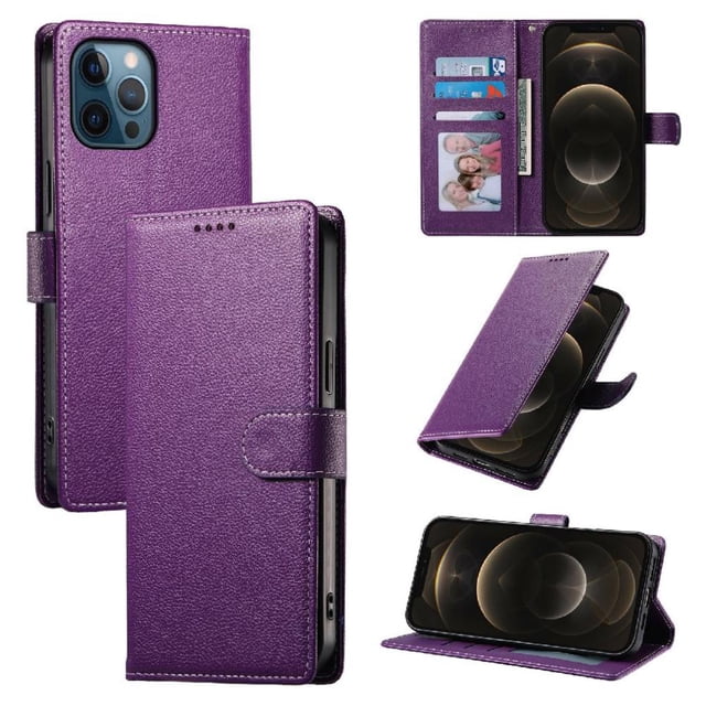 Funda para FOXDOCK iPhone 12 Pro Max– Cuero Premium, 3 ranuras para tarjetas, Protección contra impactos