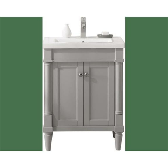 Legion Furniture WLF9224-G 24 in. Sink Vanity, Gray