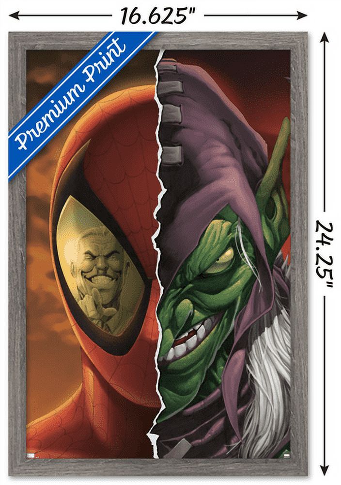Marvel Comics - Green Goblin - Spider-Man: House of M #4 Wall Poster, 14.725" x 22.375", Framed