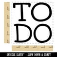 thumbnail image 2 of To Do Stacked Fun Text Square Rubber Stamp Stamping Scrapbooking Crafting - Small 1.25in, 2 of 7