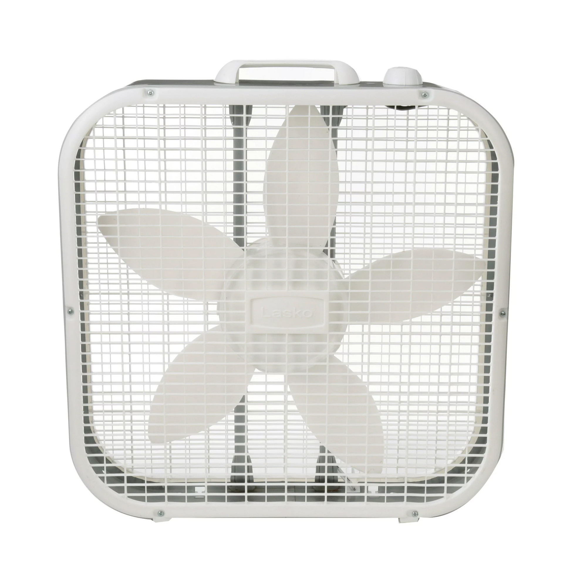 Lasko 20" Classic Box Fan with Weather-Resistant Motor, 3 Speeds, 22.5" H, White, B20200, New - image 2 of 6