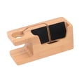 thumbnail image 2 of Soporte Para Teléfono Móvil, Base De Madera, Estación De Acoplamiento Para Reloj De Madera Para El Hogar Y La Oficina, 2 of 9
