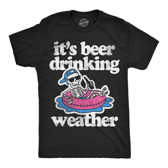 Mens Funny T Shirts Its Beer Drinking Weather Sarcastic Partying Graphic Novelty Tee For Men Graphic Tees