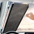 thumbnail image 1 of CHUANK 23x49in Car Retractable Curtain  Sun Protection Cool Windshield Sunshade  Retractable Sunshade for Car  Car Window Shades Front Rear Windshield, 1 of 5