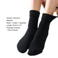 thumbnail image 3 of Autumn Winter Warm Thick Solid Color Women Elastic Breathable Middle Tube Socks, 3 of 8