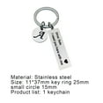 thumbnail image 3 of Hadanceo Key Holder Letter Pattern Fathers Day Gifts Stainless Steel Drive Safe Keychain for Home Q, 3 of 8