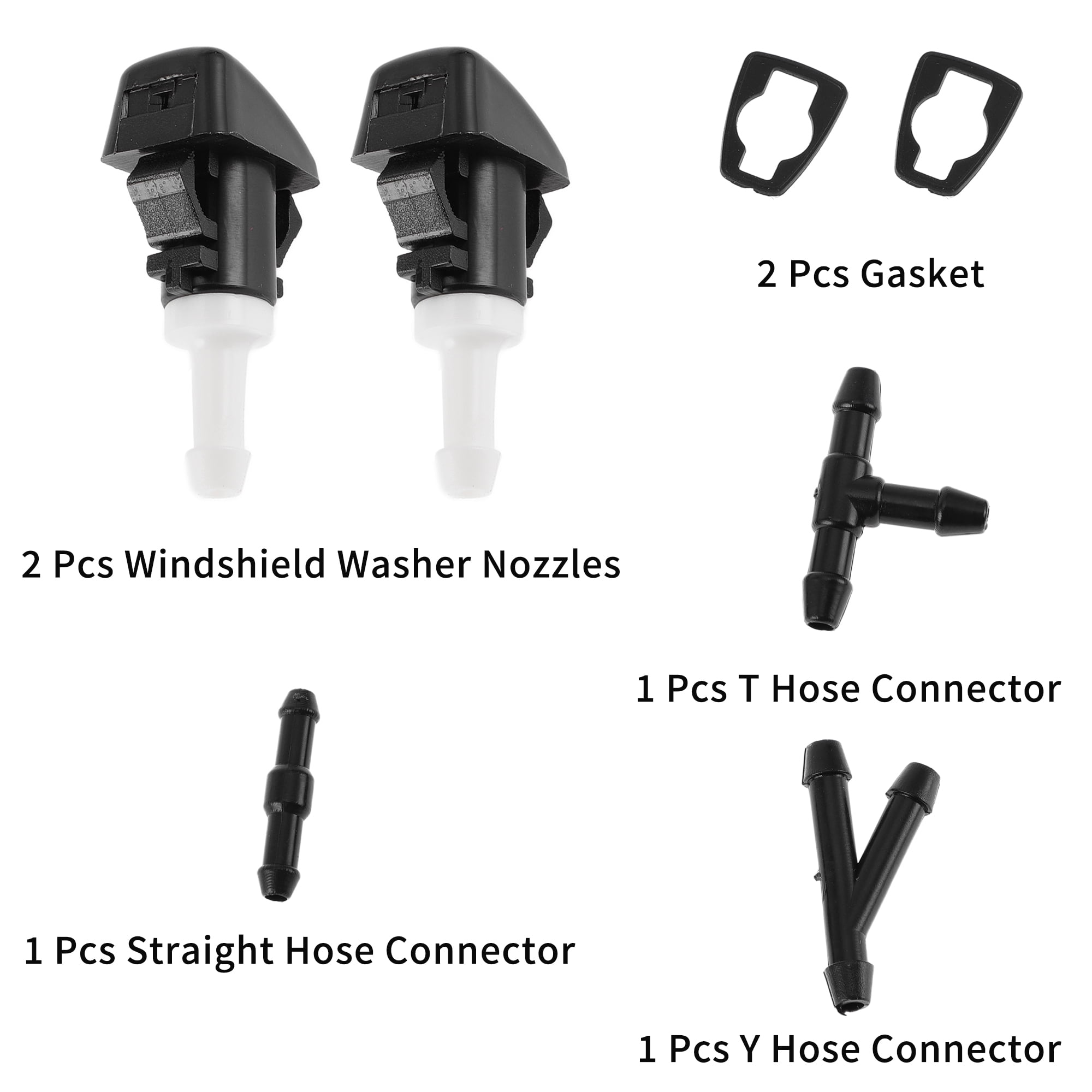 Unique Bargains Windshield Washer Nozzle for Hyundai Santa Fe 2013-2018 Plastic 1 Set