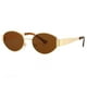 thumbnail image 1 of Gafas Ovales Vintage Metal Moderna Gasas (marrón), 1 of 9