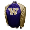 thumbnail image 3 of Men's Franchise Club Purple Washington Huskies The Game Satin Full-Snap Jacket, 3 of 3