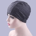 thumbnail image 2 of CSChome Waterproof Swimming Hat Unisex Swimming Hat Adult Ear Protection Geometric Print Swimming Pool Hat Swimming Accessories, 2 of 7