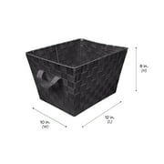 Simplify Polyester Basket, Black