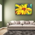 thumbnail image 5 of Startonight Canvas Wall Art Abstract Yellow Red Flower Painting Framed 32" x 48", 5 of 6