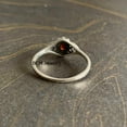 thumbnail image 5 of 925 Sterling Silver Ring For Womens, Genuine Garnet Ring Gemstone Unique Handcrafted Ring For Her, 5 of 6