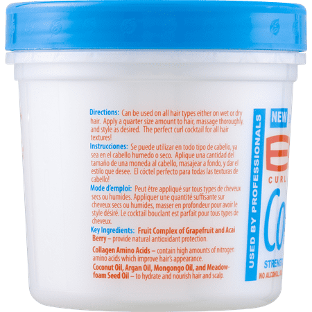 Eco Style Cocktail Super Fruit Curl Complex Hair Styling Gel, 16 oz., Nourishing, Unisex
