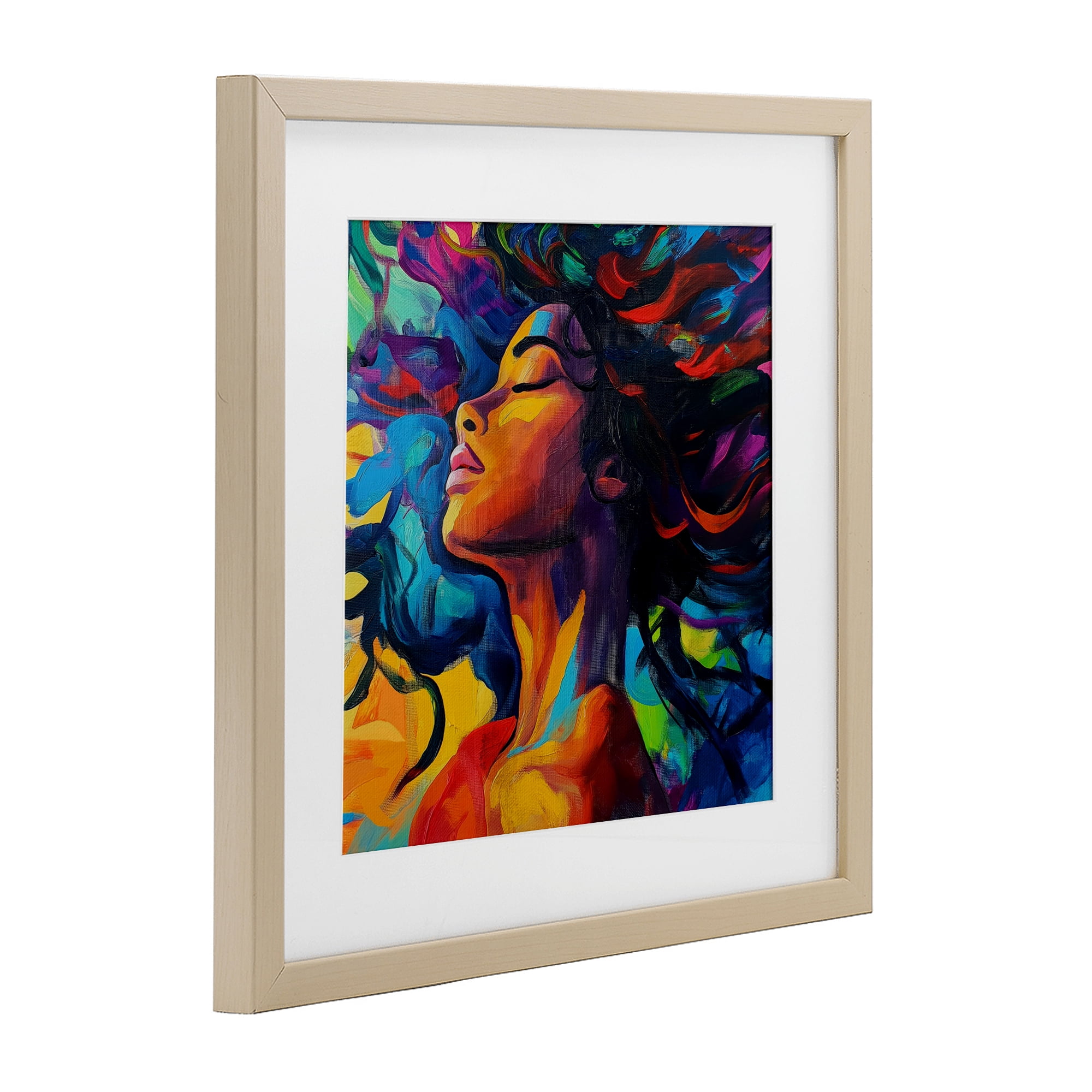 Stupell Industries Radiant Flow Woman Birch Framed Print Under Glass, design by Svetlana Aleynikova