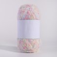 thumbnail image 1 of Xiao Hua Rollo de 50 g de hilos de mohair con puntos de colores, hilo suave para tejer a mano, ganchillo, para bufandas, chales y manualidades., 1 of 4