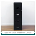 thumbnail image 6 of Space Solutions 18" Deep 4 Drawer Smart Letter Width Vertical File Cabinet, Black, 6 of 15
