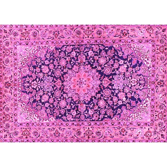 Ahgly Company Indoor Rectangle Persian Pink Traditional Area Rugs, 5' x 7'