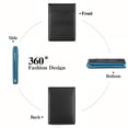 thumbnail image 2 of LOUEBICA Wallet for Men Leather Slim Bifold Card Holder RFID Blocking Minimalist Front Pockets Wallet with Money Clip, 2 of 5
