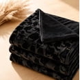 thumbnail image 4 of Halloween Throw Blanket with Cute Spooky Embroidery, Cozy Soft Warm Fall Throw for Couch Bedroom Living Room, Ideal Gift Home Decorative Accent(59.1"*70.9",Black Cat), 4 of 7