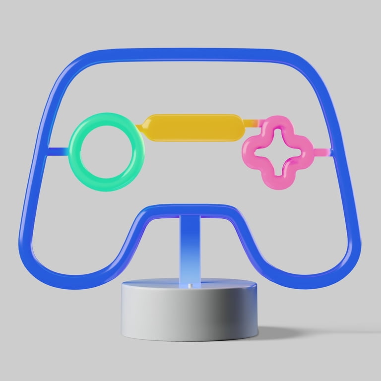 Mainstays Kids Neon-Style Game Controller LED Lamp, 18" photo 1