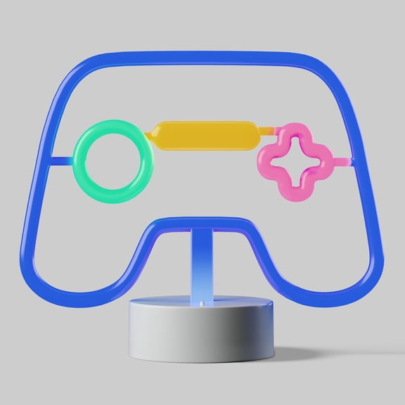 Mainstays Kids Neon-Style Game Controller LED Battery-Operated Lamp