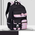 thumbnail image 5 of CUZIBR Girls Kids Backpack Colorful Large Capacity Cute Plaid Bow For Primary Middle School Students Multi-Pocket Bookbag Adjustable Padded Shoulder Straps Casual Daypack, 5 of 5
