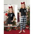 thumbnail image 3 of Arshiner Girls Clothes 3 Piece Outfits Short Sleeve Shirts Long Pants and Dolphin Shorts Clothing Sets with Pockets, 3 of 6