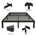 yookare 14" 4000lbs Heavy Duty Metal Platform Bed Frame, King Size