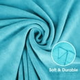 thumbnail image 2 of JML Bath Towels, Large Microfiber Bath Towels Set 6 Pack (30" x 60"), Lightweight & Soft Absorbent Bathroom Towels for Gym Yoga, Aquamarine, 2 of 6