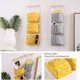 thumbnail image 4 of Bolsa de Almacenamiento para Colgar en la Pared de 3 Piezas 60x20cm Bolsa Colgante de 3 Capas Apilable - Organizador de Bolsillo Ancho Impermeable para Dormitorio Baño Cocina Oficina Armario Riel JAMW Sencillez, 4 of 5