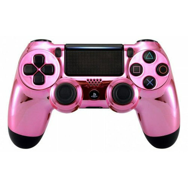 hobby Garanti forkorte Chrome Pink PS4 PRO Custom UN-MODDED Controller Exclusive Unique Design  CUH-ZCT2U - Walmart.com