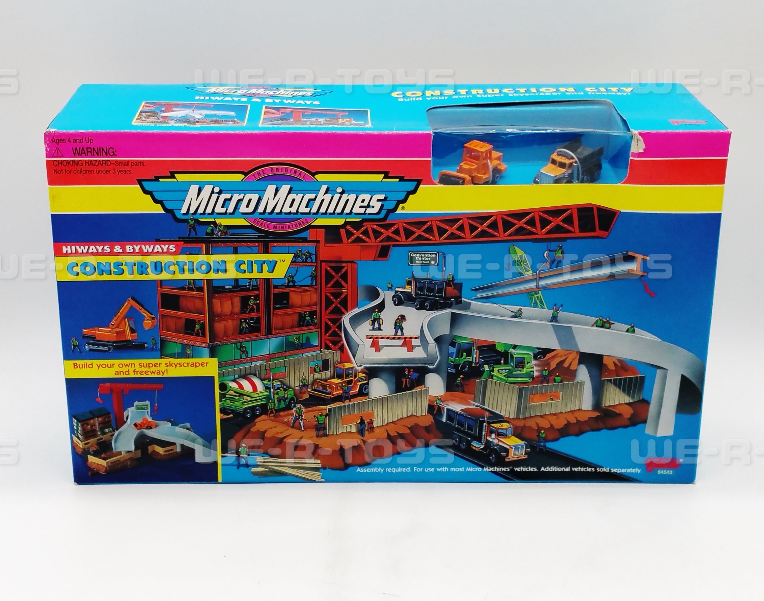 Micro Machines Hiways & Byways Construction City Set Galoob 1995 64543