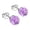 Purple, variant on Clearance 925 Sterling Silver Stud Earrings for Women Hypoallergenic Stud Earrings with Cubic Zirconia for Women Dainty Jewelry Gifts for Birthday Christmas(Red,One Size)