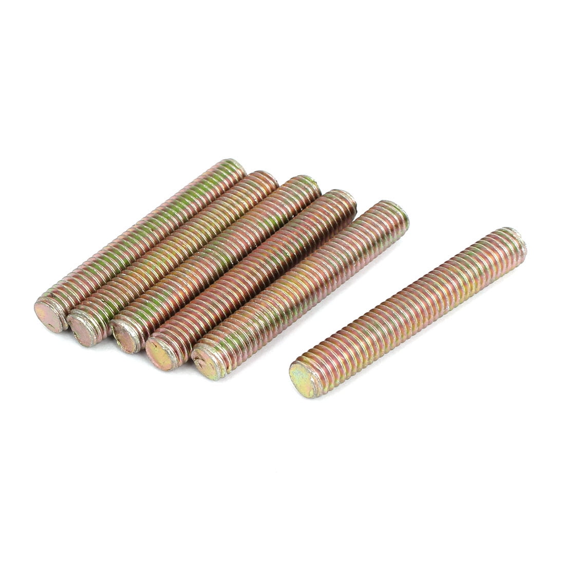 1.25mm Pitch M8 x 50mm Male Threaded All Thread Rod Bar Stud Bronze