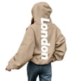 thumbnail image 6 of Hiijoy Hoodie for Boys Girls Fashion Long Sleeve Sweatshirt Pullover, Khaki, Sizes 2-12, 6 of 7
